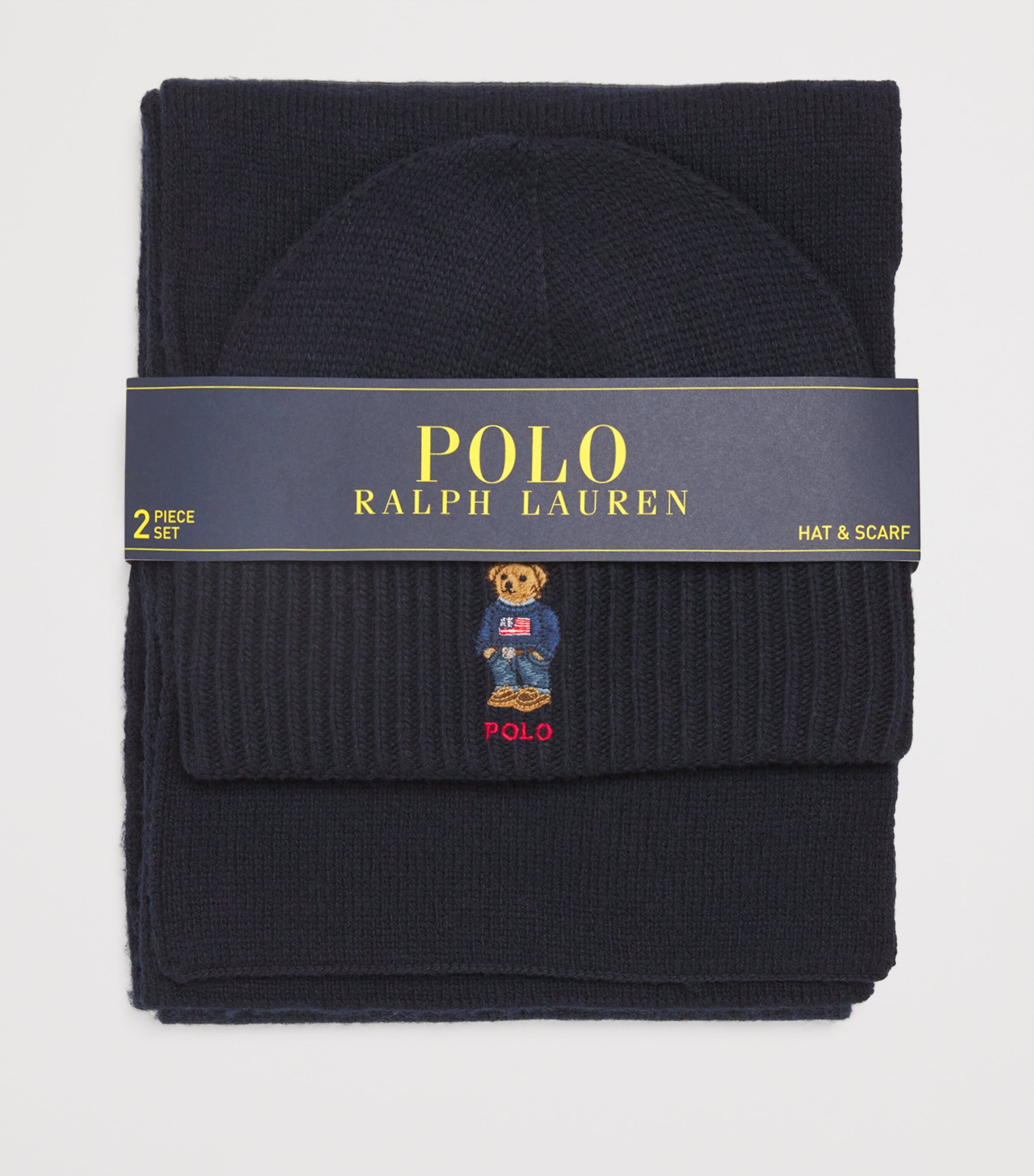 Polo Bear Hat and Scarf Set