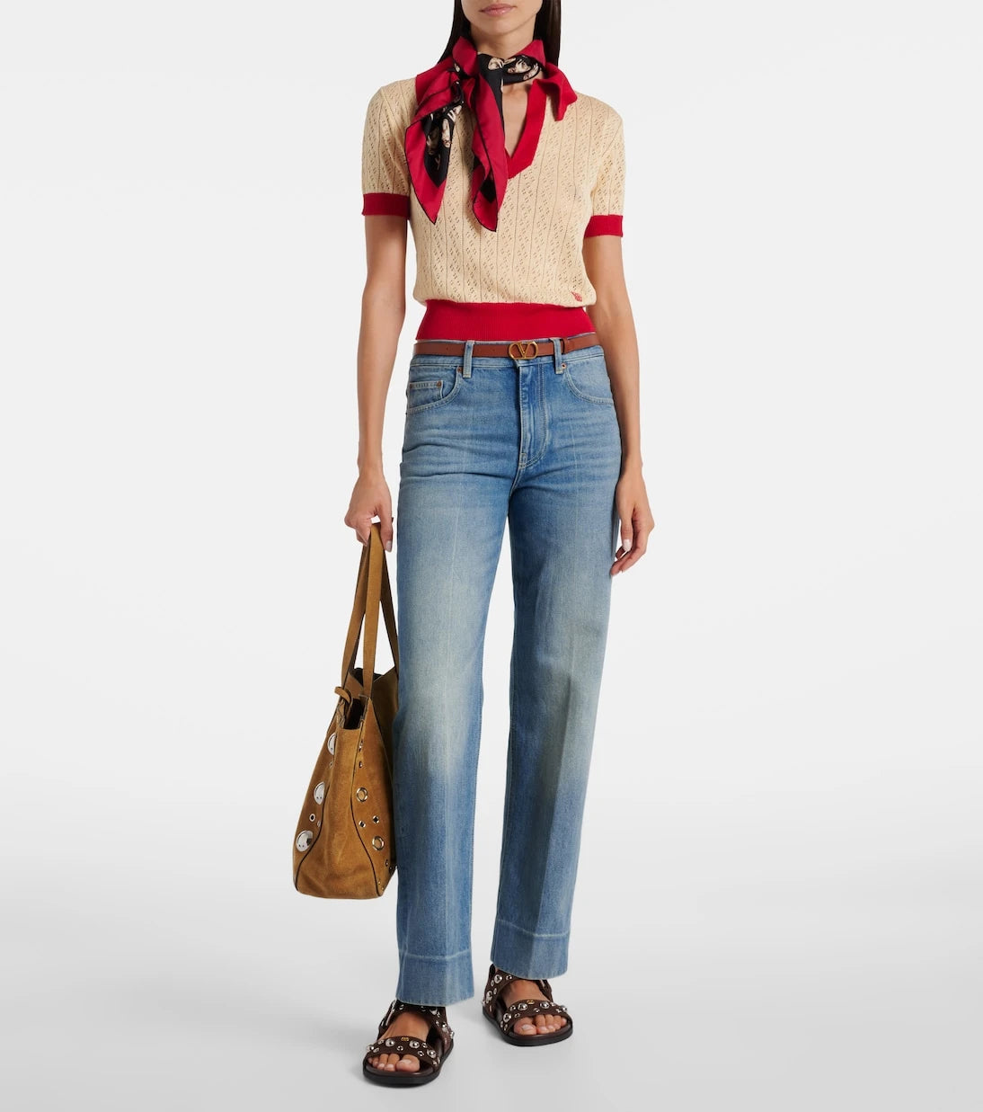 Valentino Garavani - Nellcôte studded suede sandals