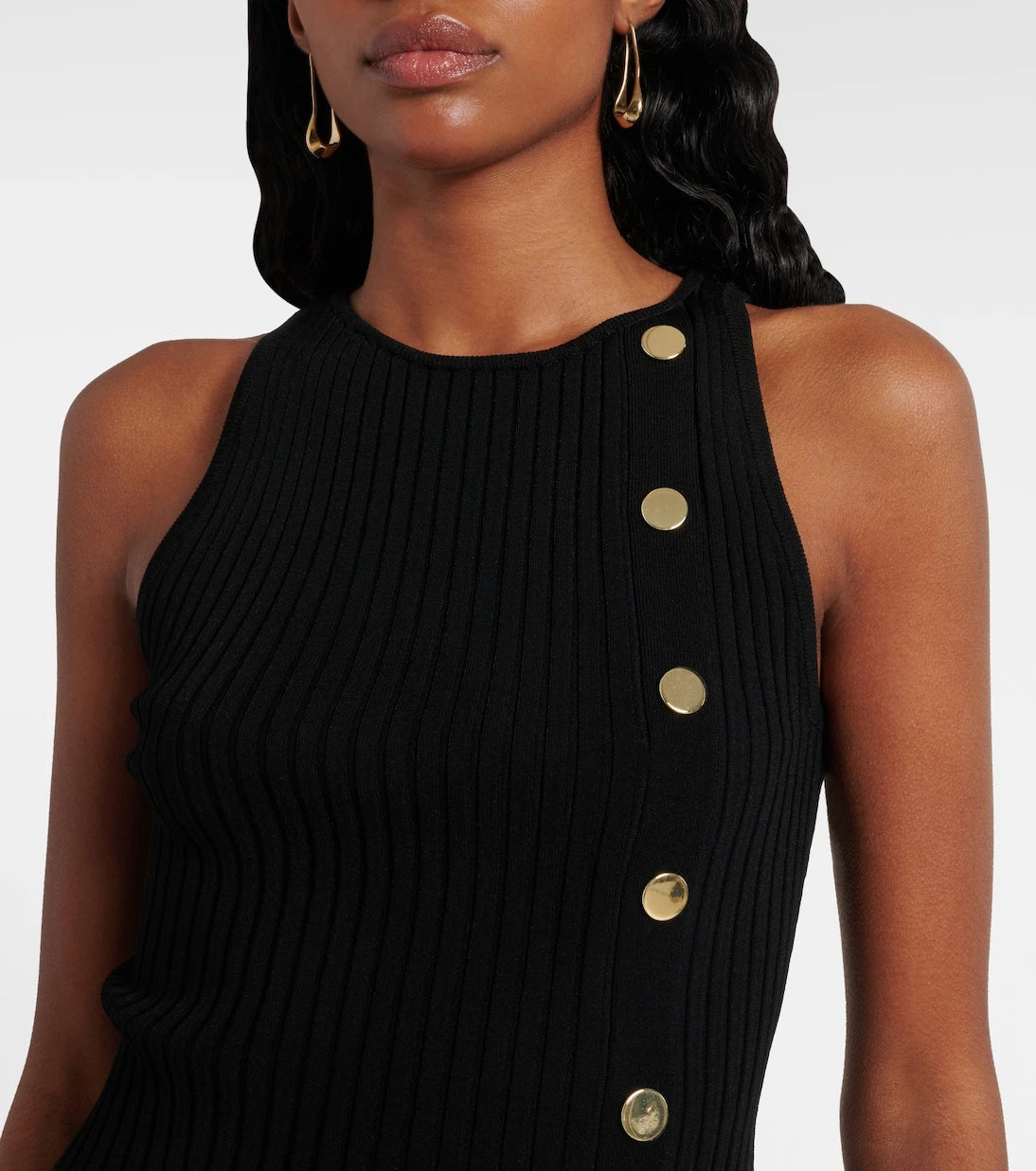 Veronica Beard - Nelson embellished ribbed-knit top