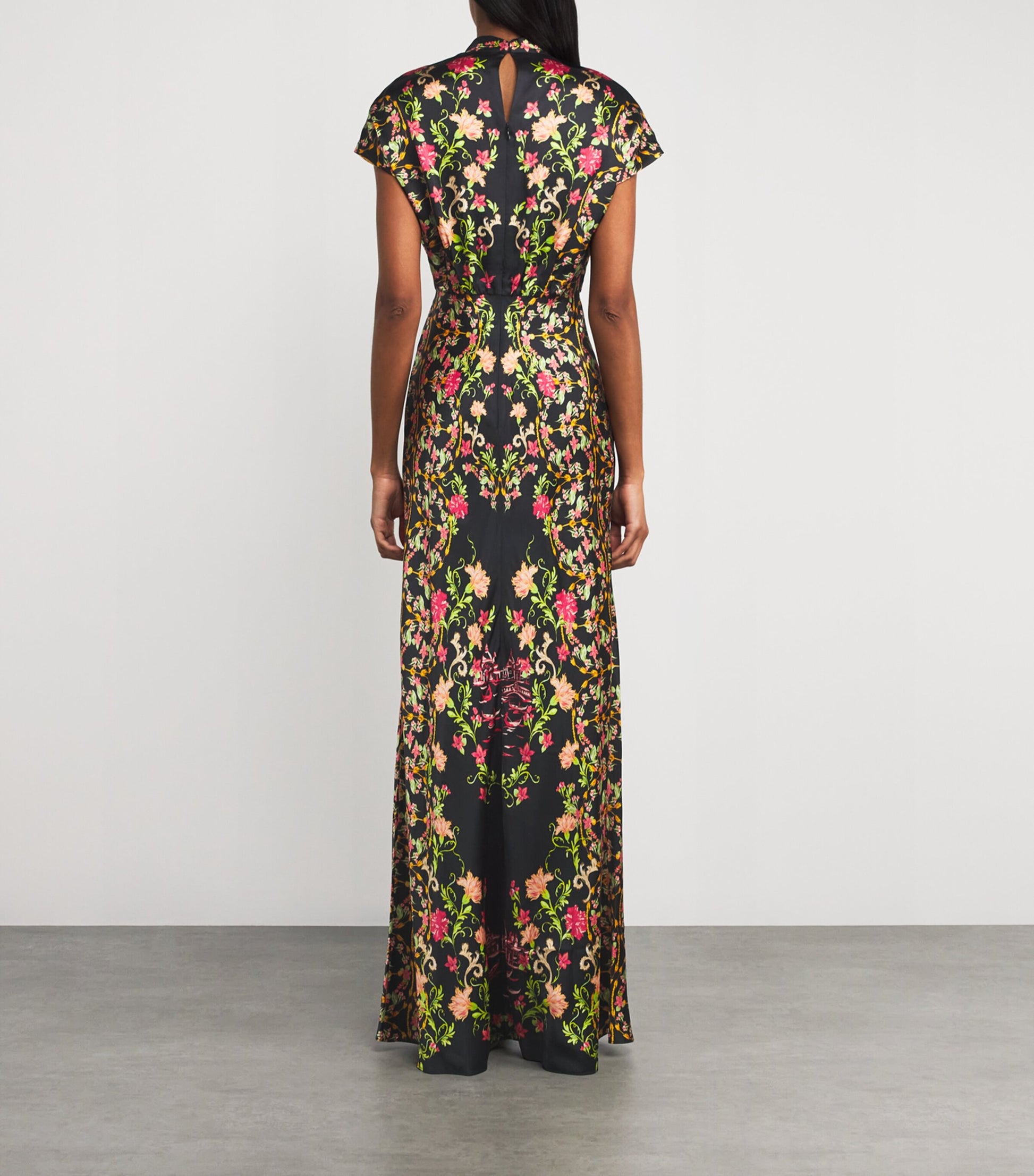 Saloni Silk Fabienne Maxi Dress