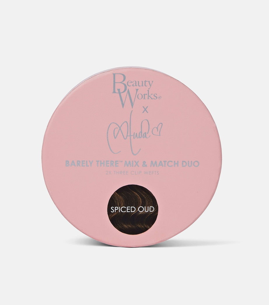 Beauty Works x Huda BARELY THERE Mix & Match Duo Clip-In Hair Extensions (20") ICED BLONDE