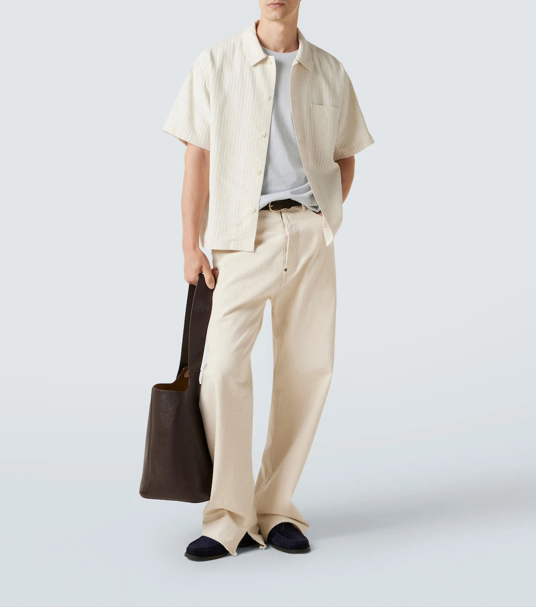 Frame - Striped bowling shirt