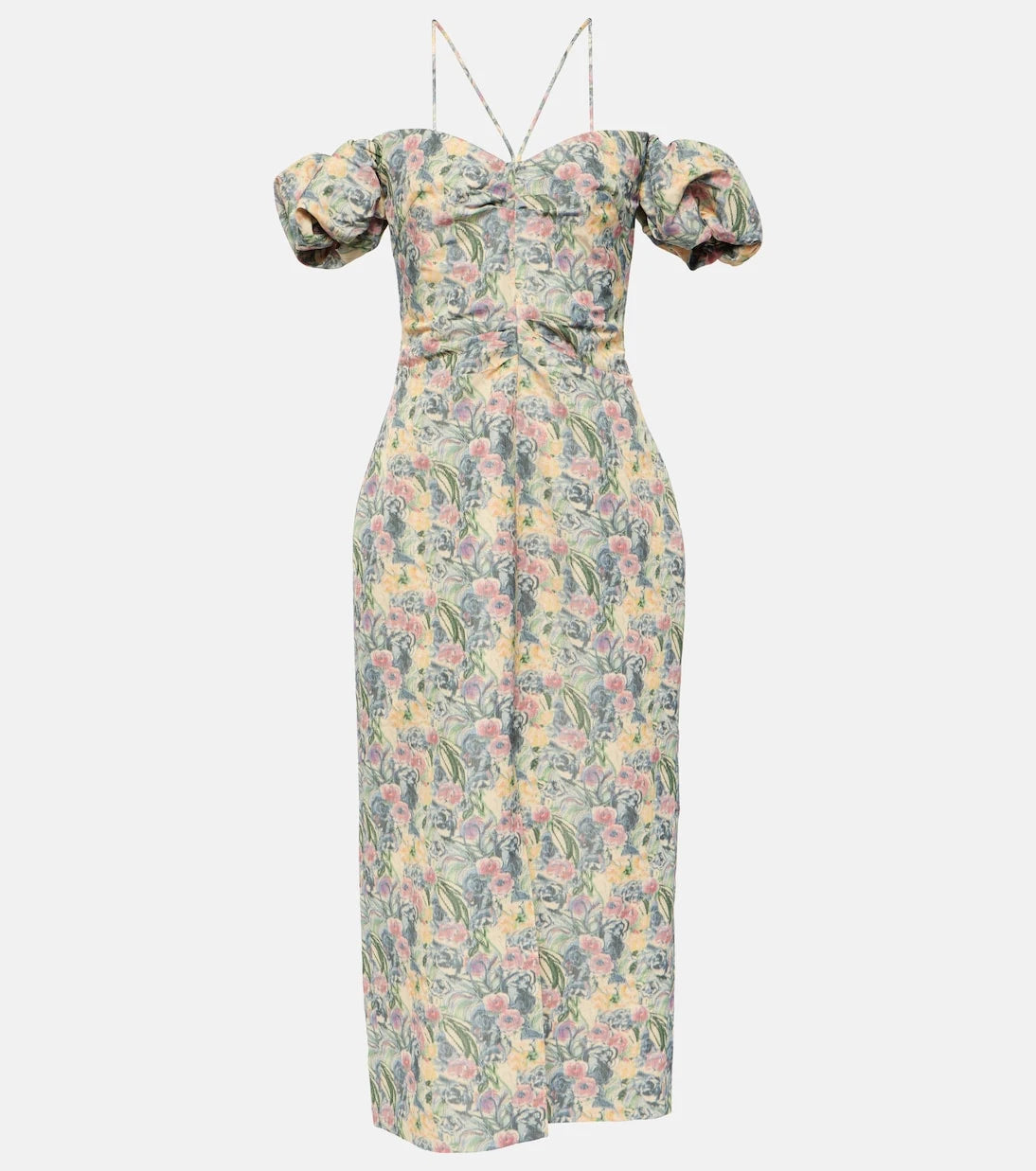 Markarian - Ruched off-shoulder midi dress