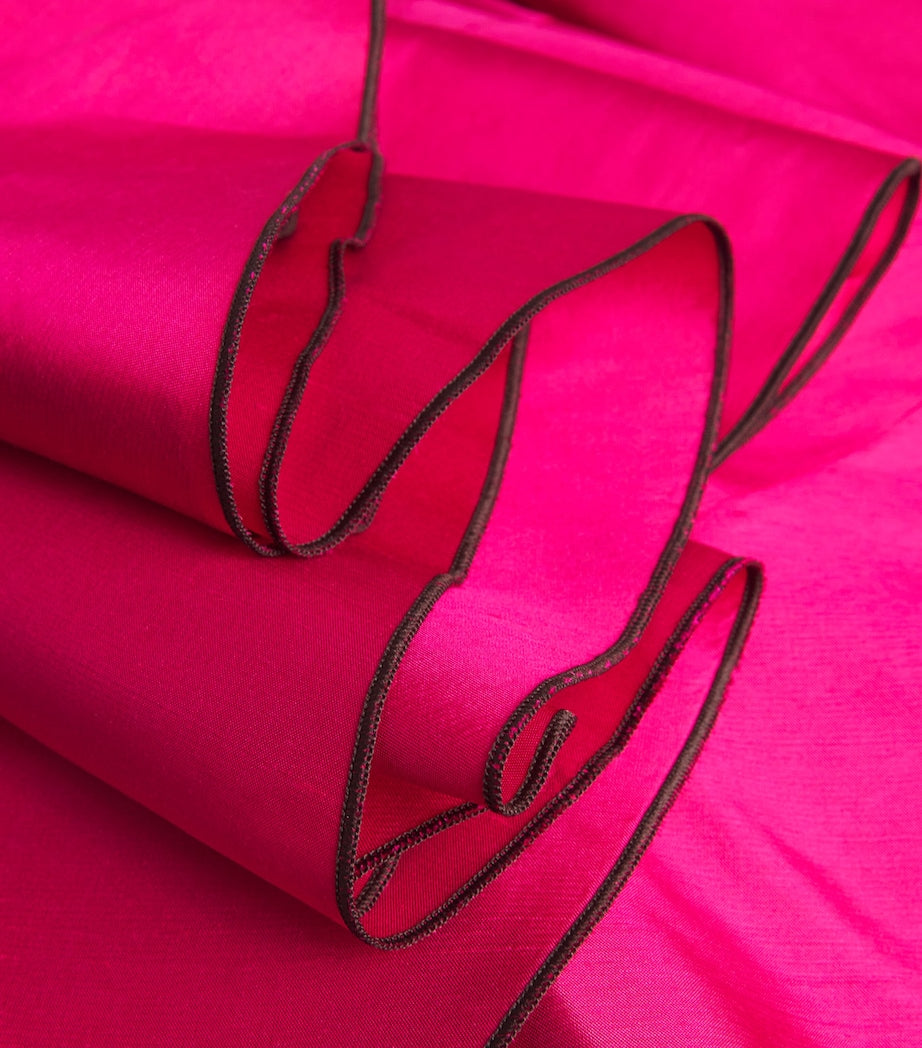 Tory Burch Pink Silk Voile Flared Midi Skirt