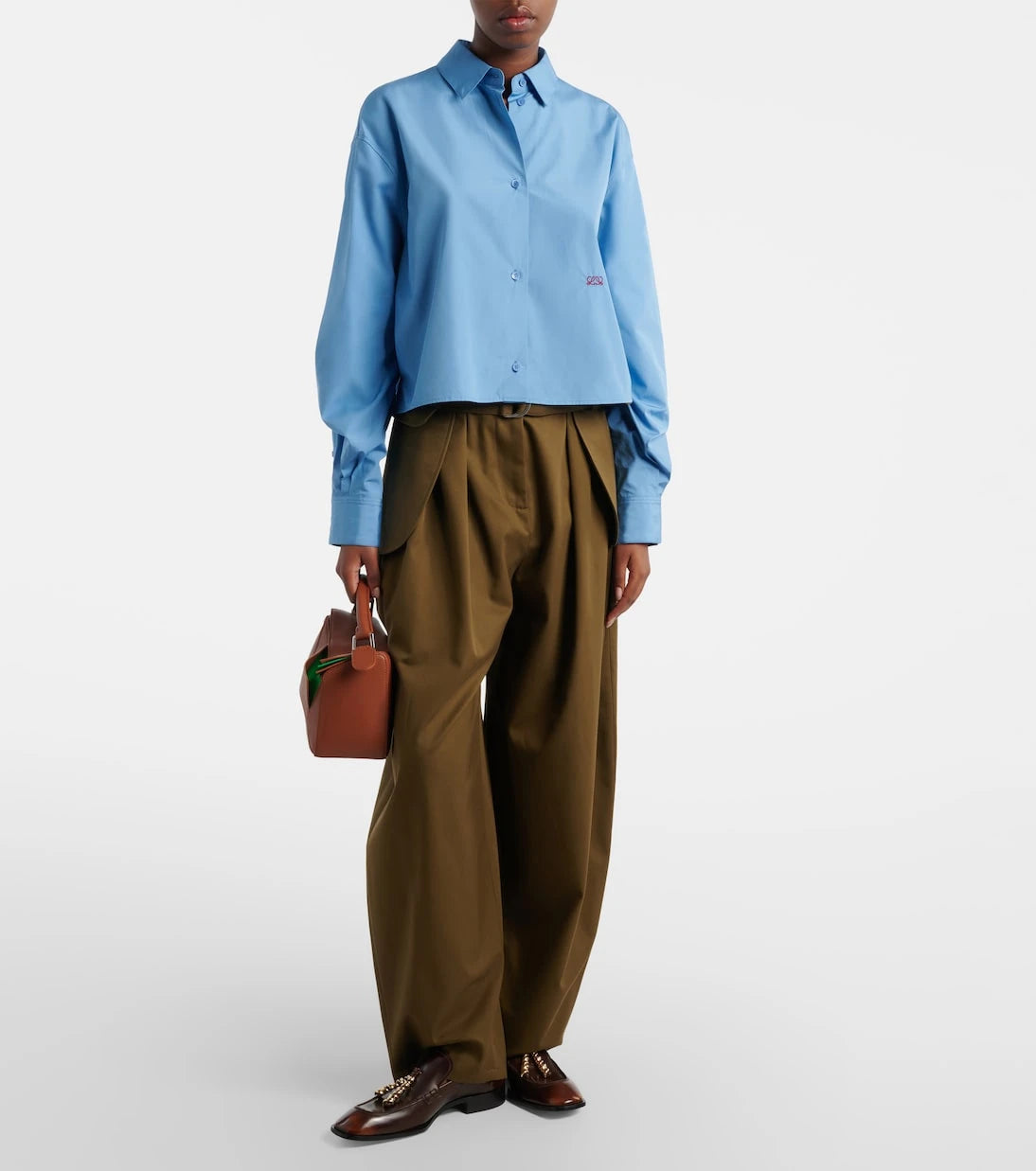 Loewe - Puzzle Small layered top-handle bag