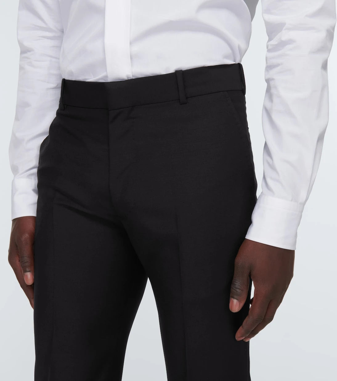 McQueen - Wool and mohair slim pants