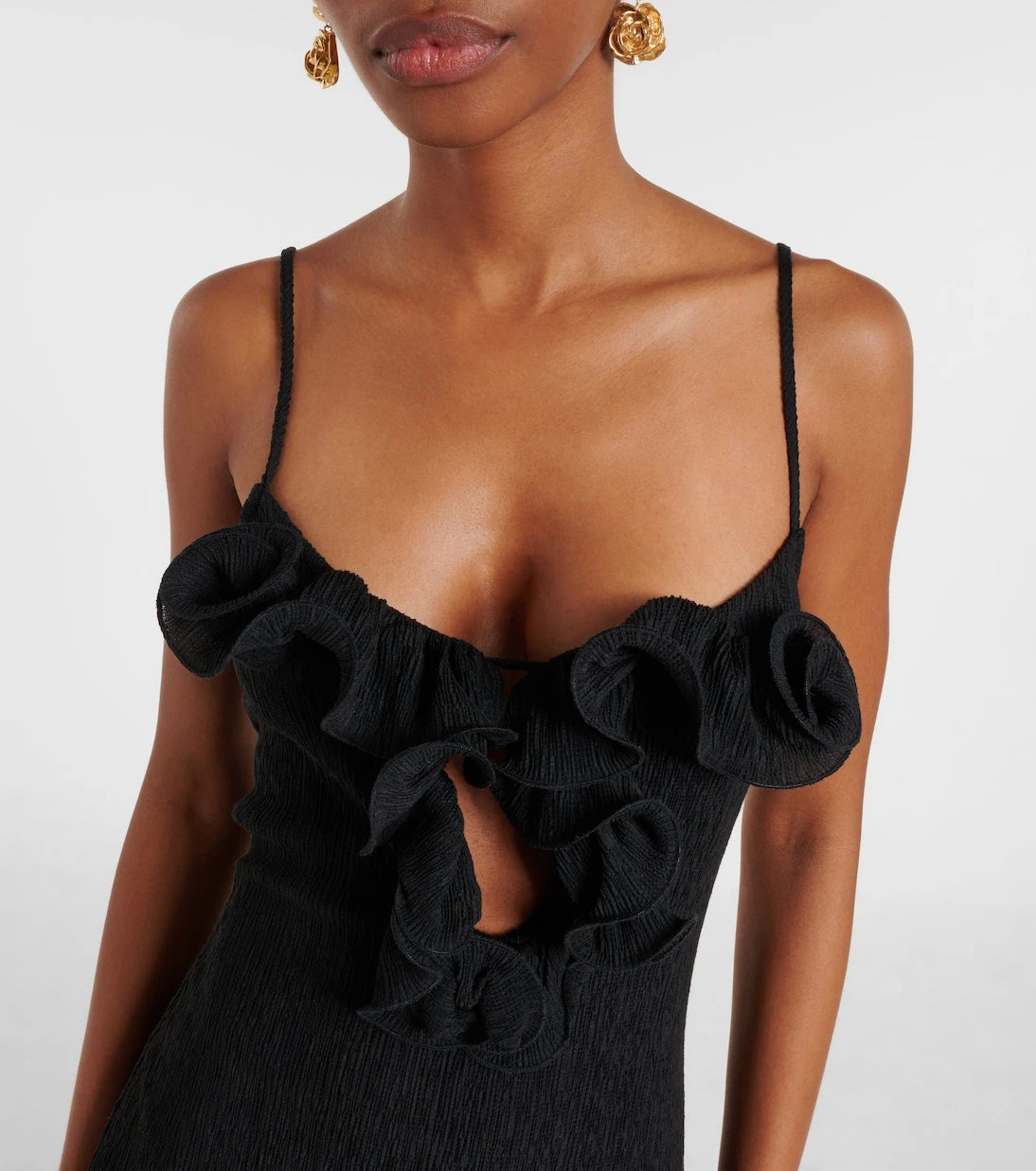 Magda Butrym - Ruffled sheer minidress