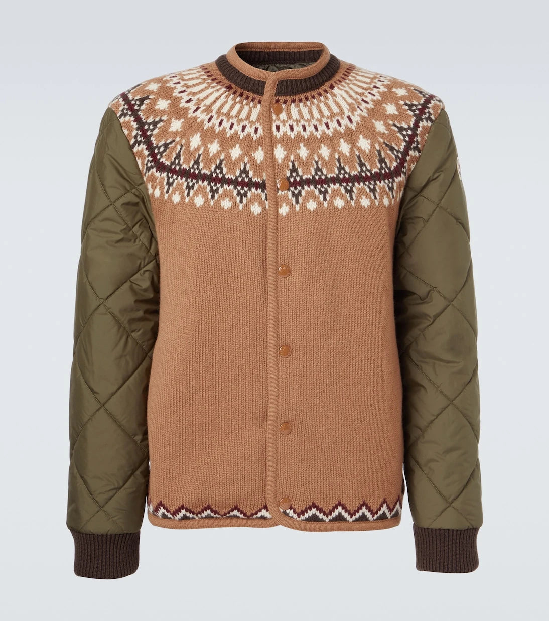 Moncler - Wool-blend jacquard cardigan