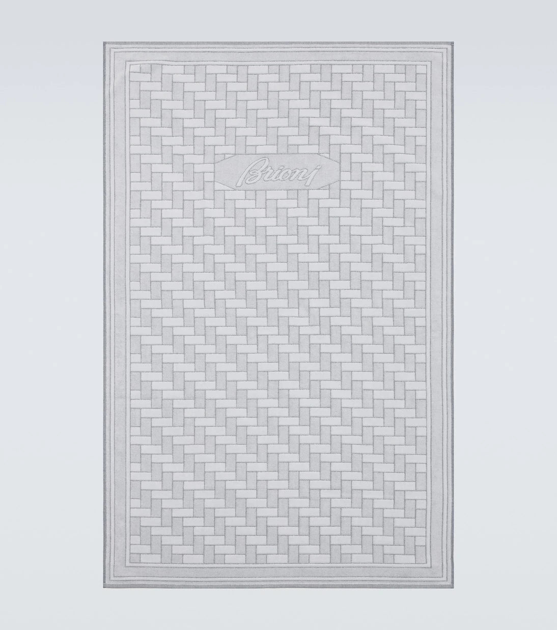 Brioni - Logo cotton terry beach towel