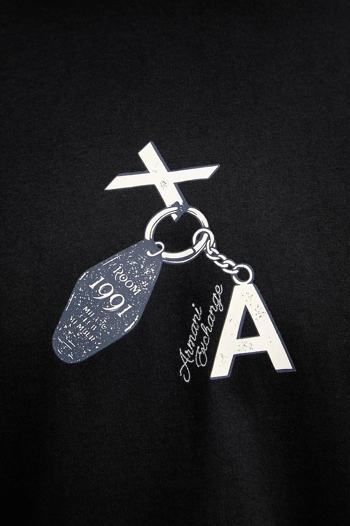 Armani Exchange erkek pamuklu basic tişört