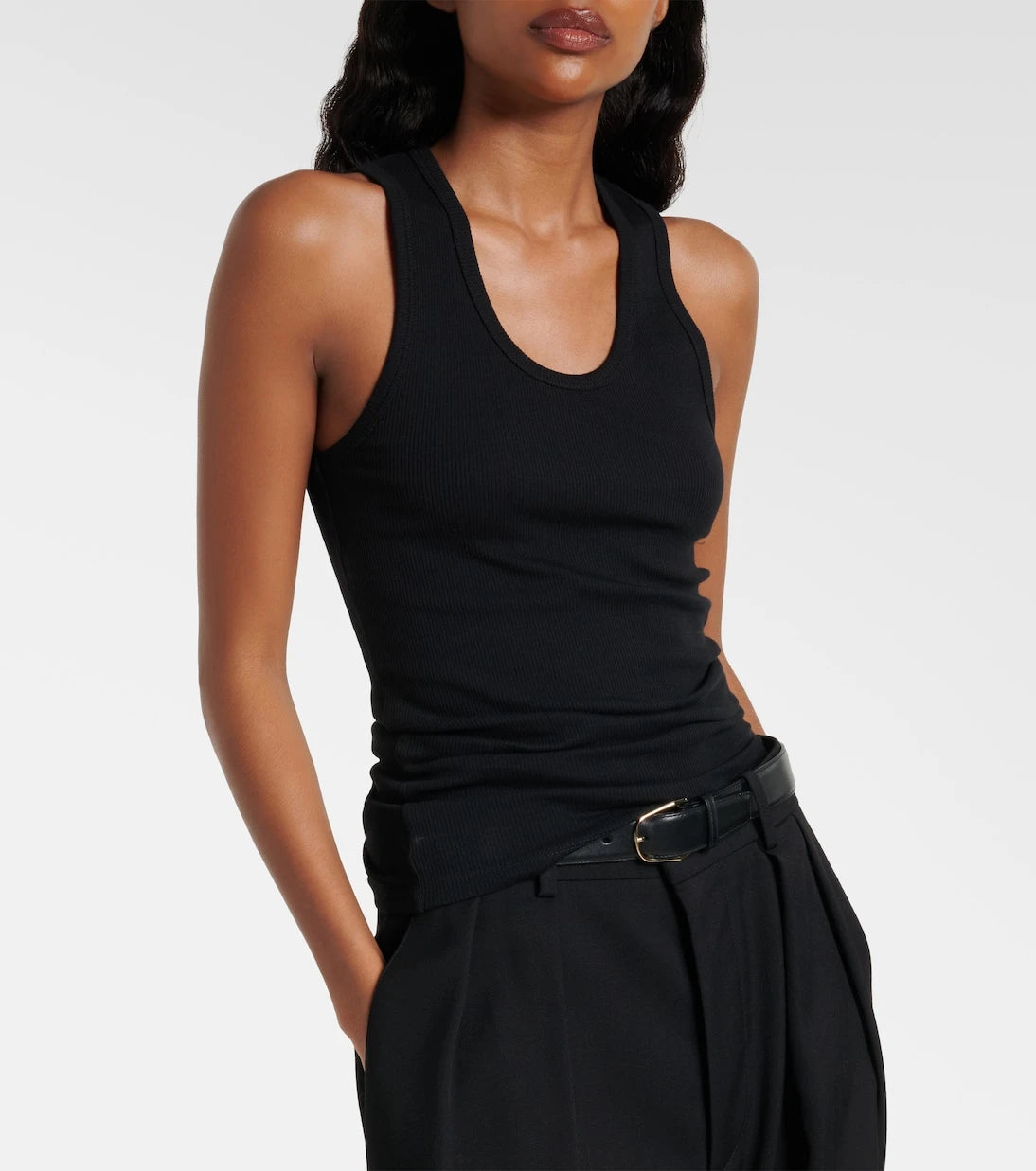 Wardrobe.NYC - Ribbed-knit cotton jersey tank top