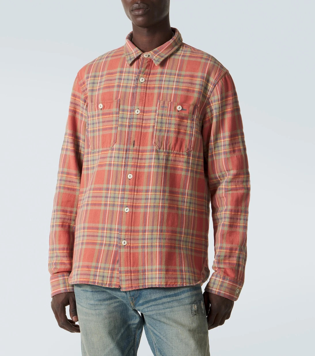 RRL - Cameron plaid cotton twill shirt