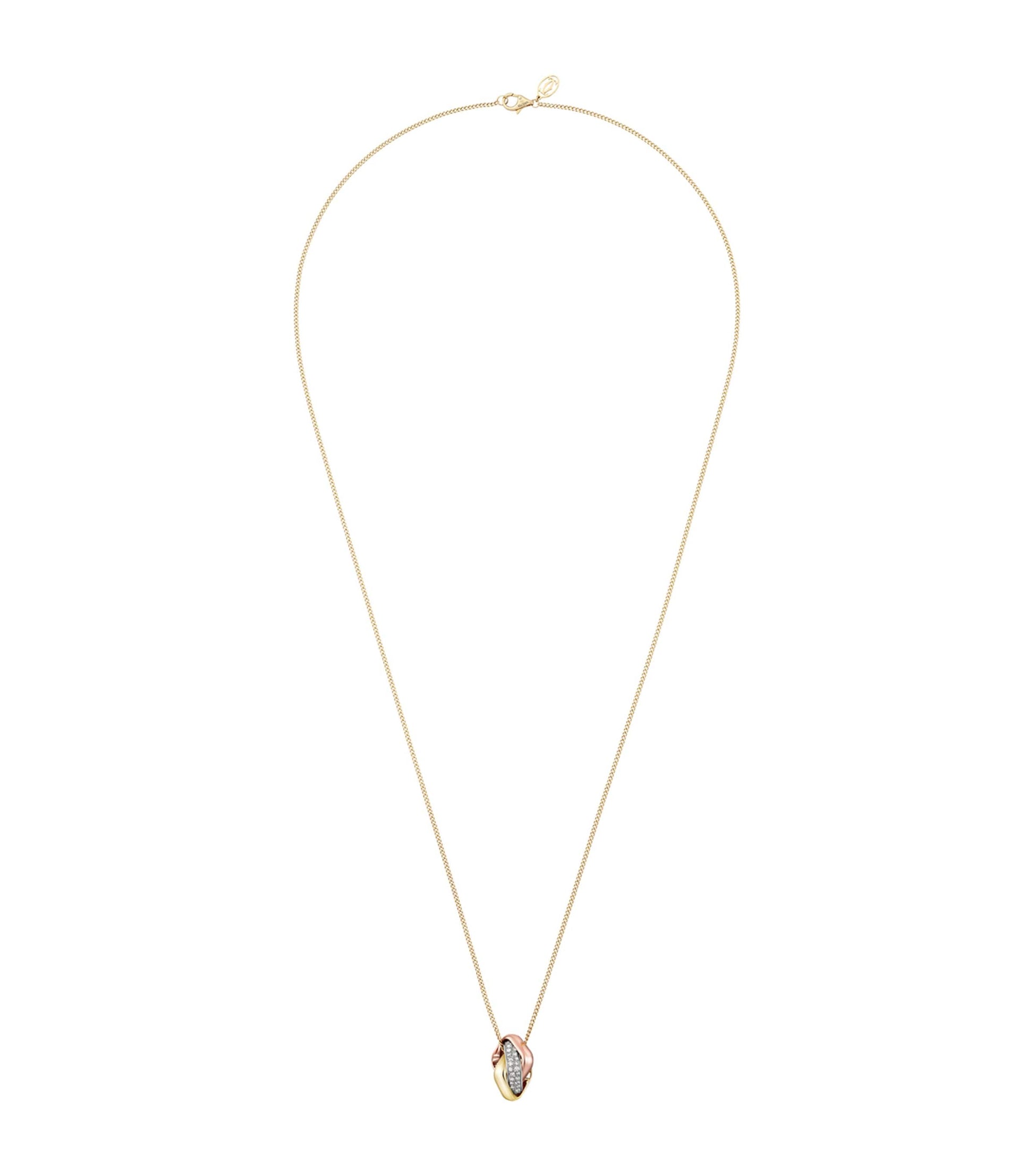 Cartier Gold and Diamond Trinity Necklace