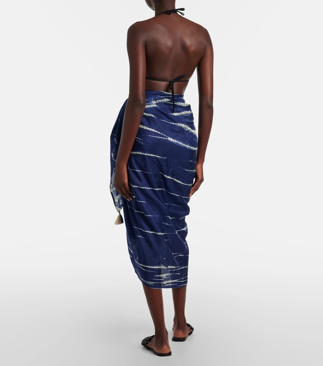 Anna Kosturova - Tie-dye silk beach cover-up