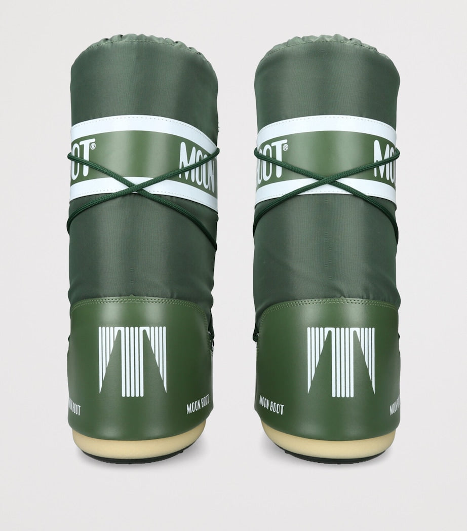 Green Nylon Moon Boots