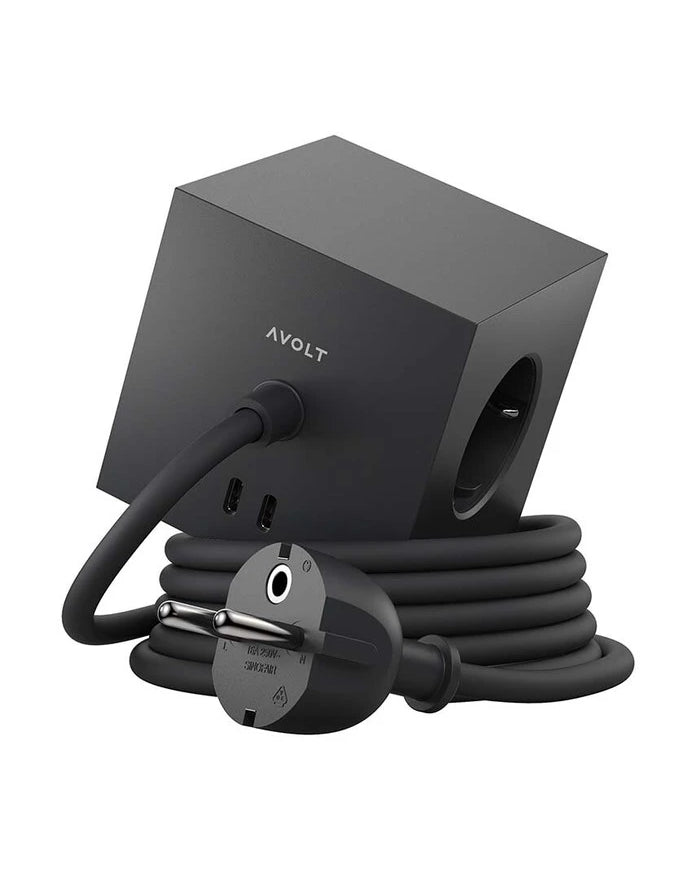 Магнитен куб за зареждане на pleAvolt Квадрат 1, 2 x USB-C, 1,8 м