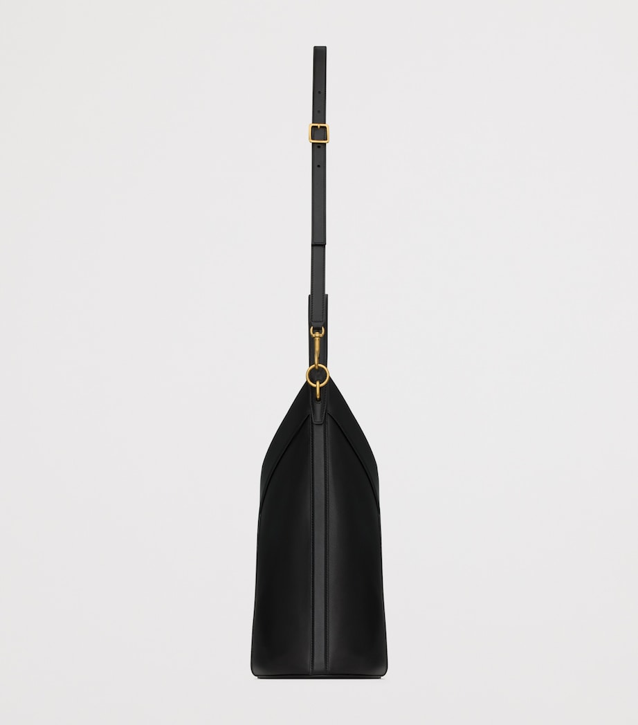 Saint Laurent Black Leather Y Bucket Bag