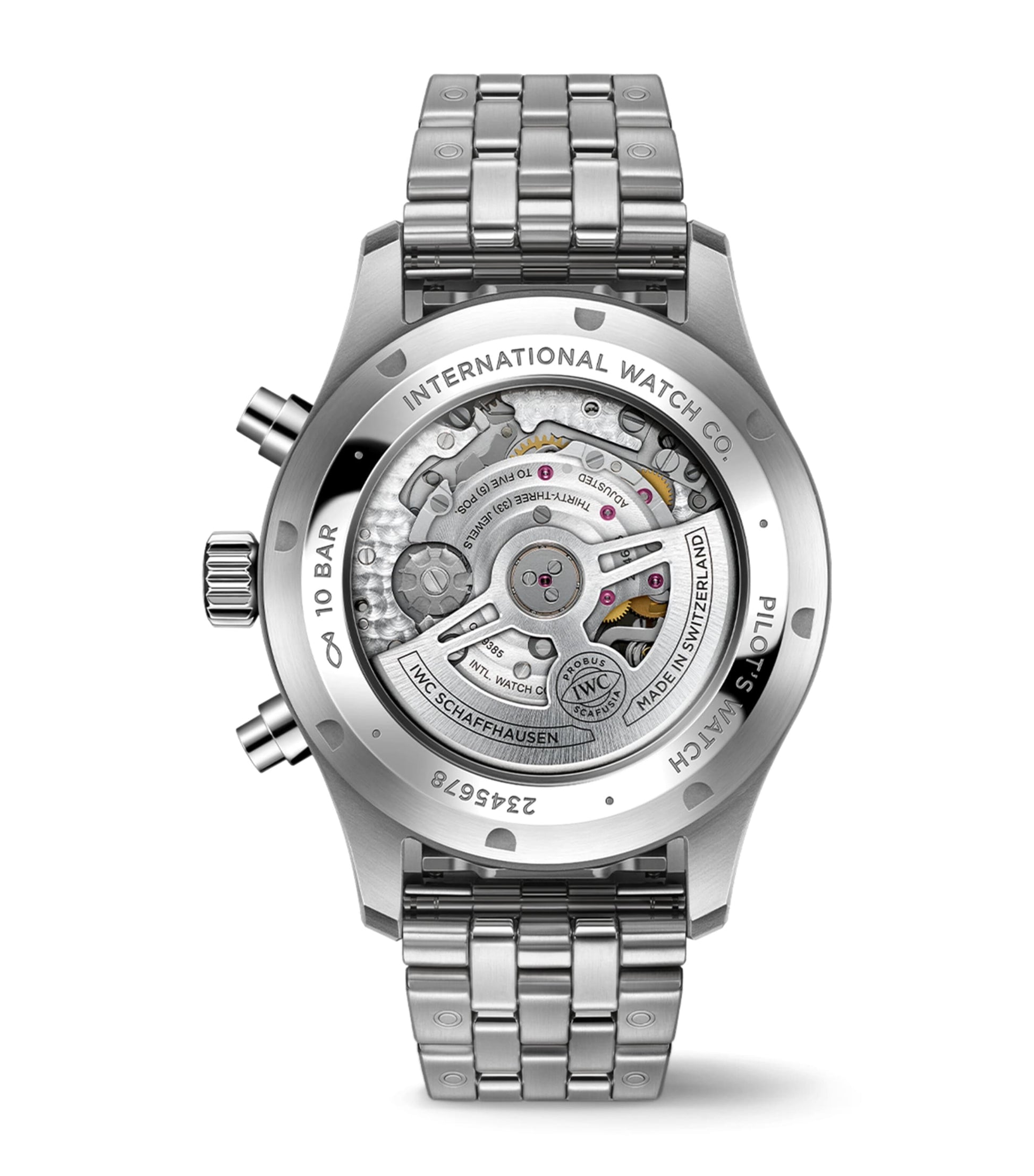 Stainless Steel Pilot's Chronograph Watch 43mm