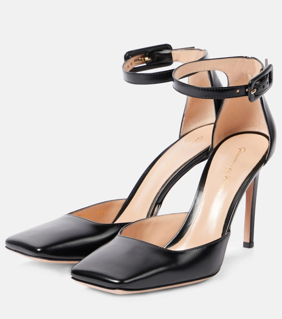 Gianvito Rossi - 95 polished leather slingback pumps