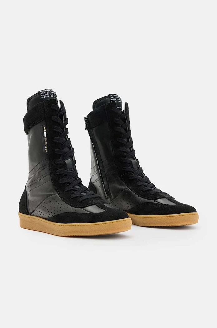 Кожени боти AllSaints Louise High Top