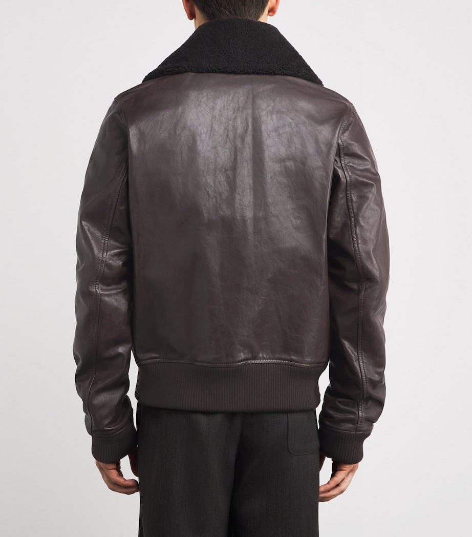 Leather Adaptable Pharos Bomber Jacket