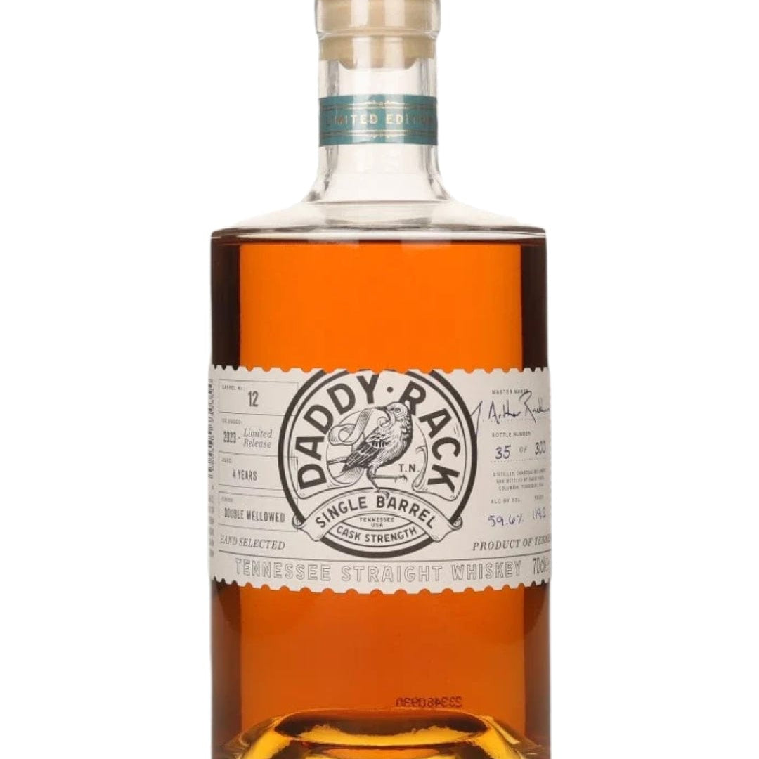 Daddy Rack 4 Year Old Cask Strength Single Barrel 12 Whiskey, 70 cl