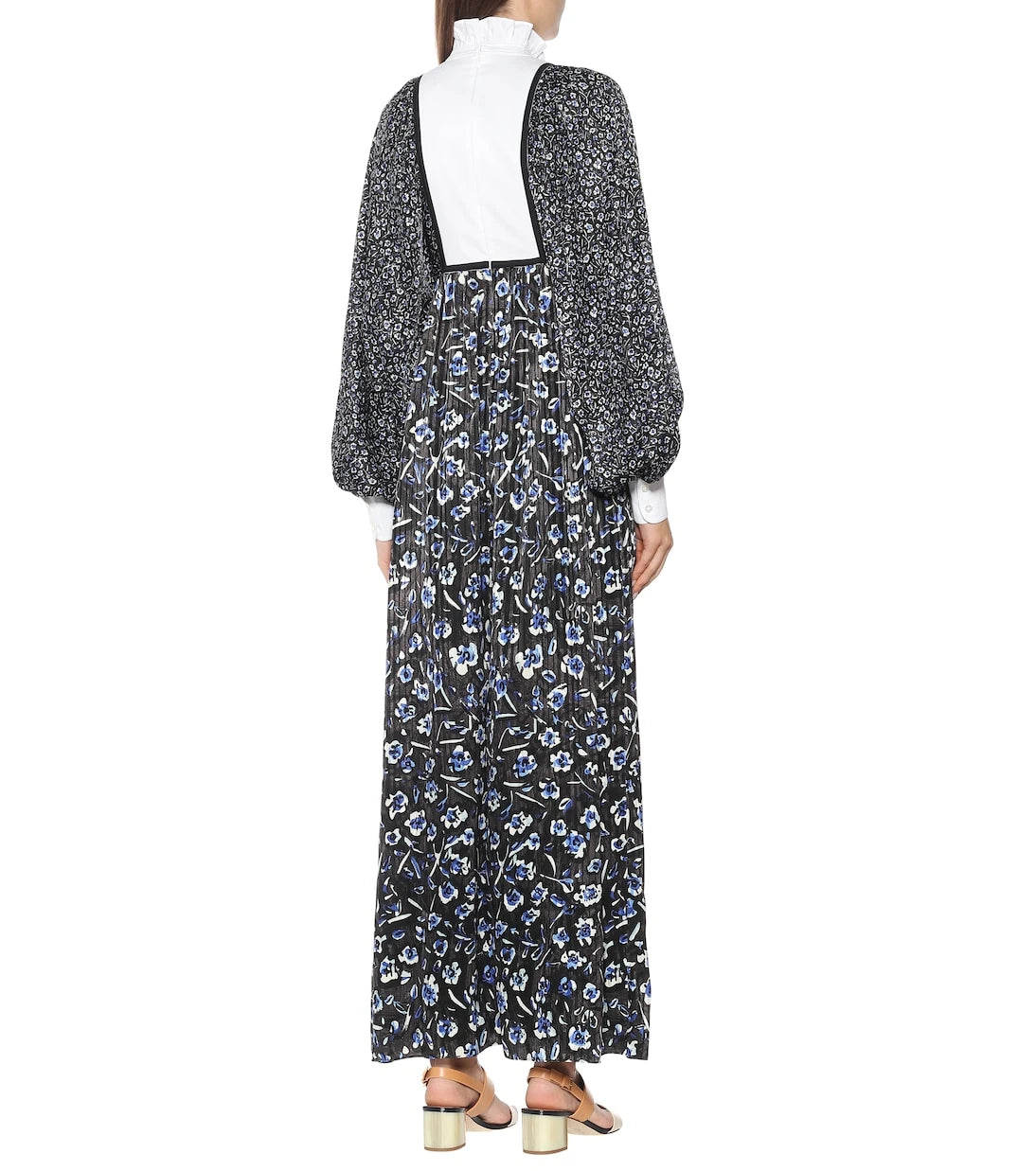 Tory Burch - Floral stretch-silk maxi dress
