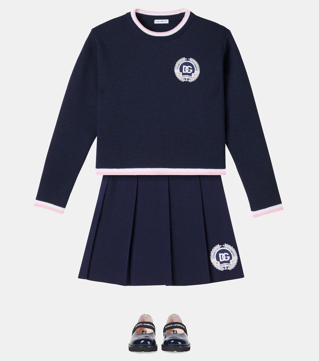 Dolce&Gabbana Kids - كنزة صوف فيرجن من D&G