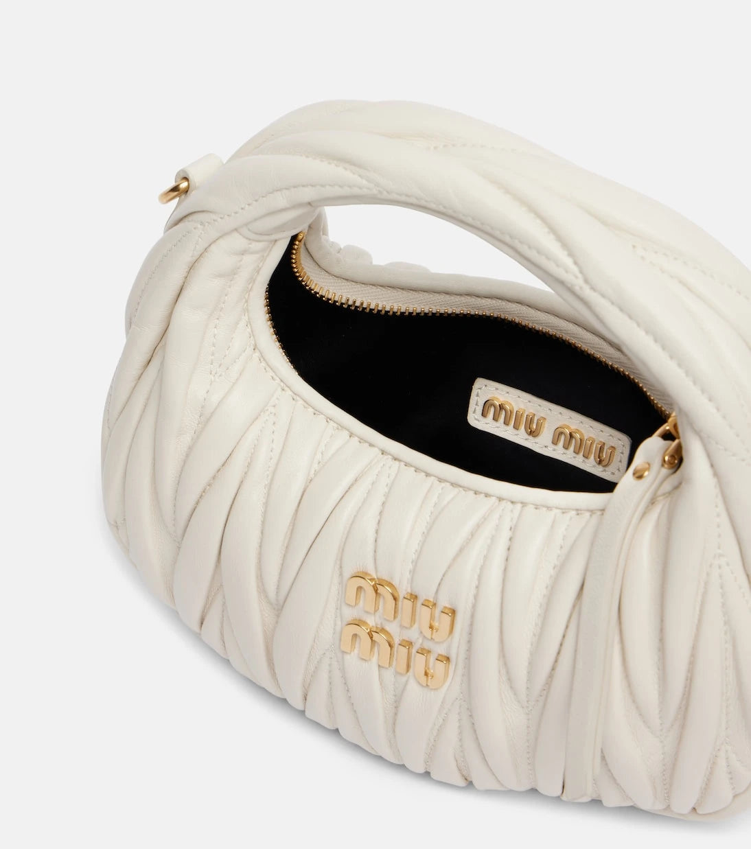 Miu Miu - Wander Mini matelassé leather shoulder bag