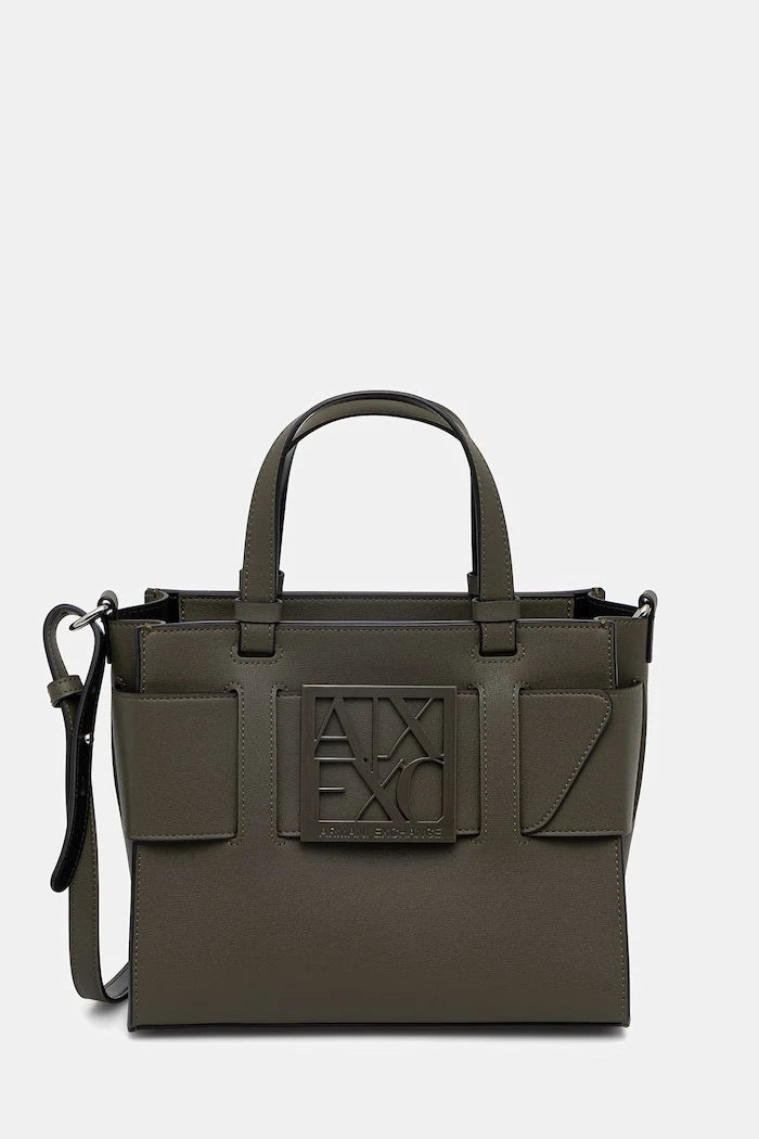 Armani Exchange kadın çantası, suni deriden