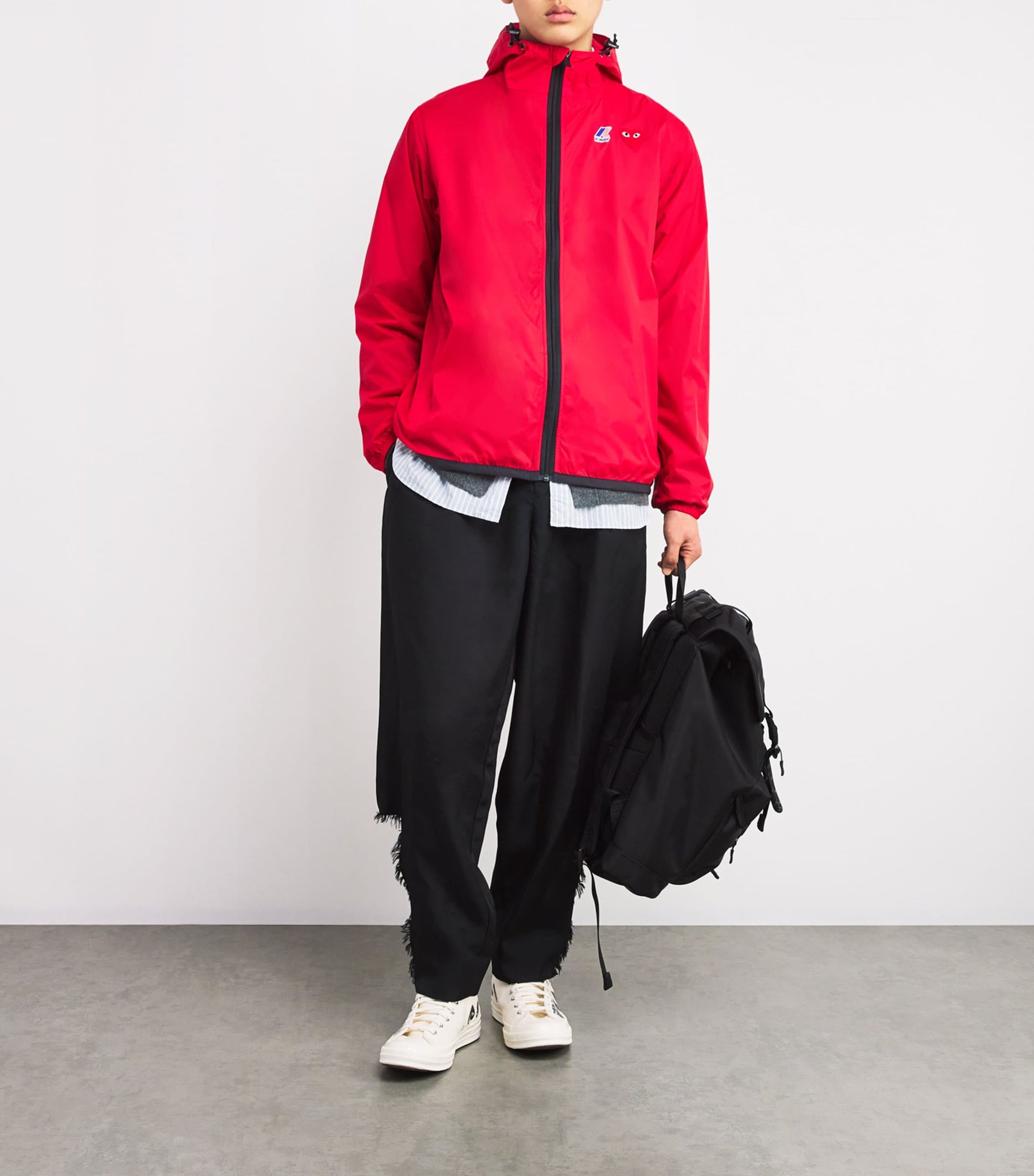 Comme Des Garçons Play Red x K-Way Nylon Water-Resistant Jacket