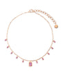 Rose Gold and Sapphire Illusion Choker