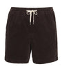 Cotton Corduroy Logo Shorts