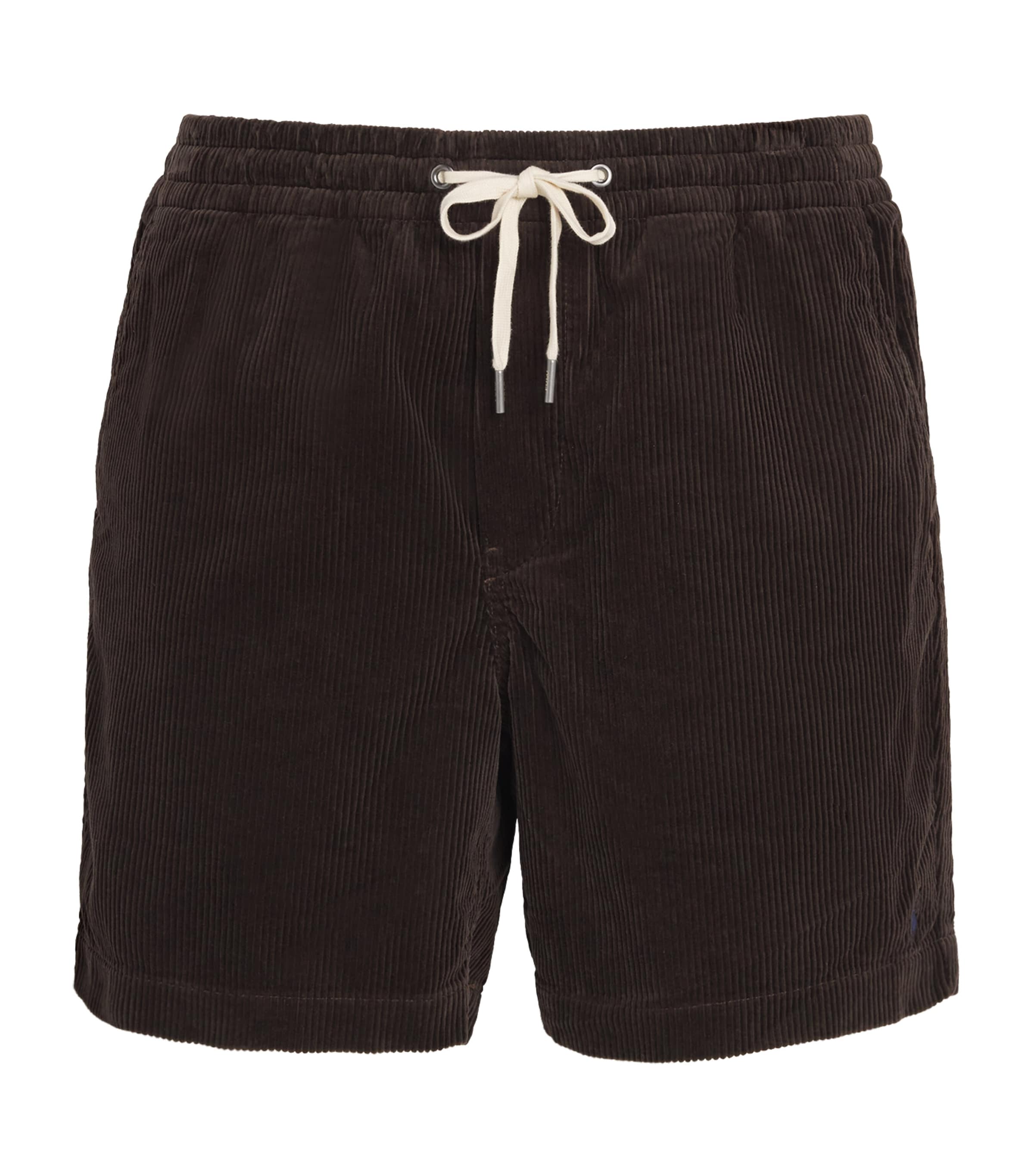Cotton Corduroy Logo Shorts
