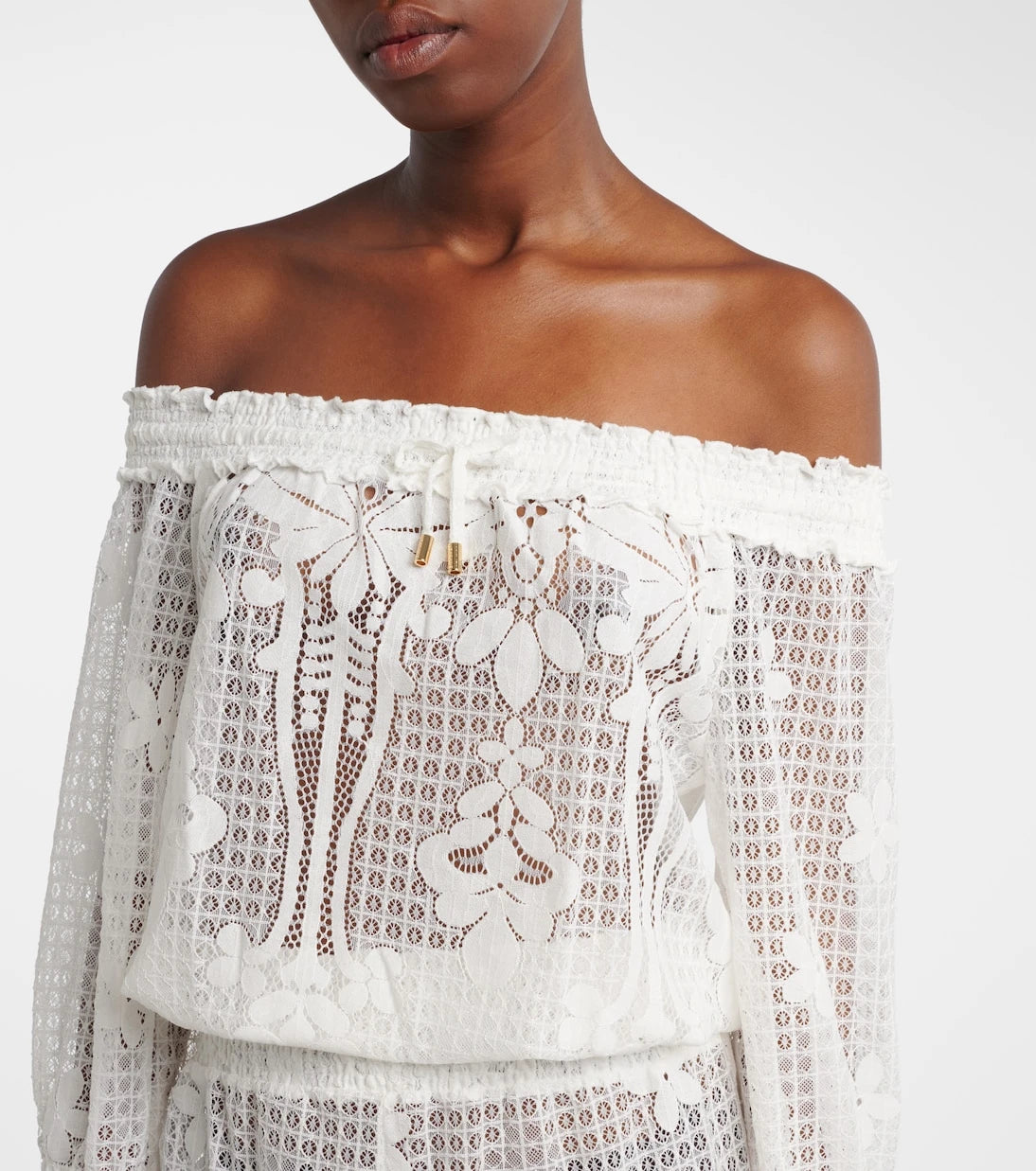 Melissa Odabash - Tully crochet cotton-blend jumpsuit