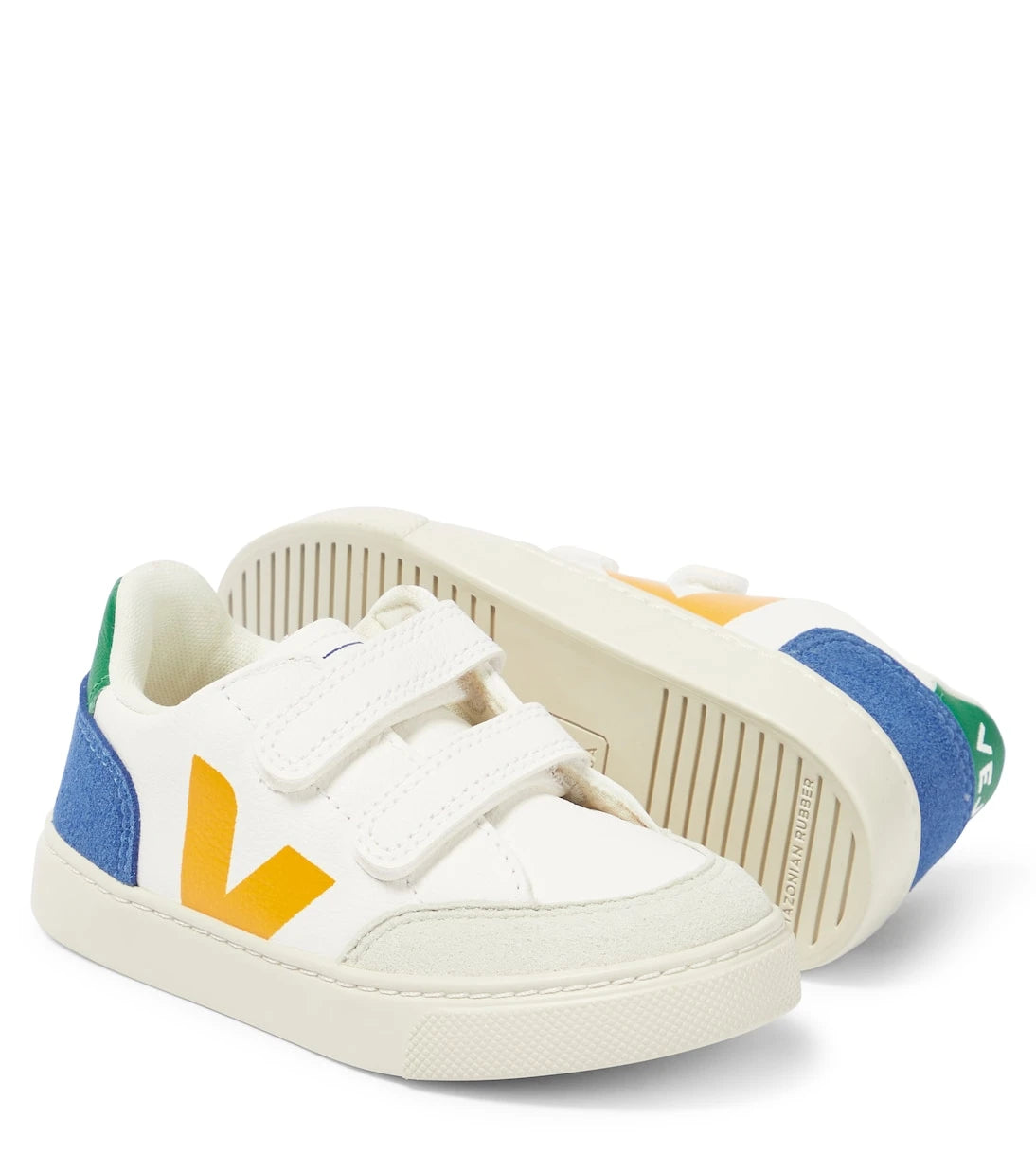 Veja Kids - V-12 ChromeFree leather low-top sneakers
