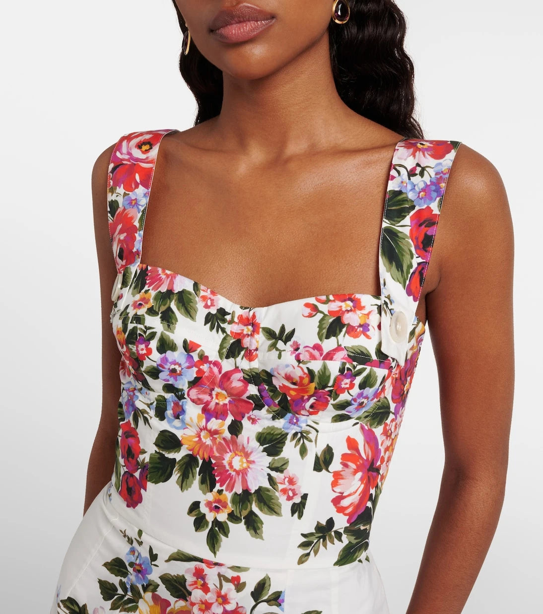 Dolce&Gabbana - Floral cotton minidress