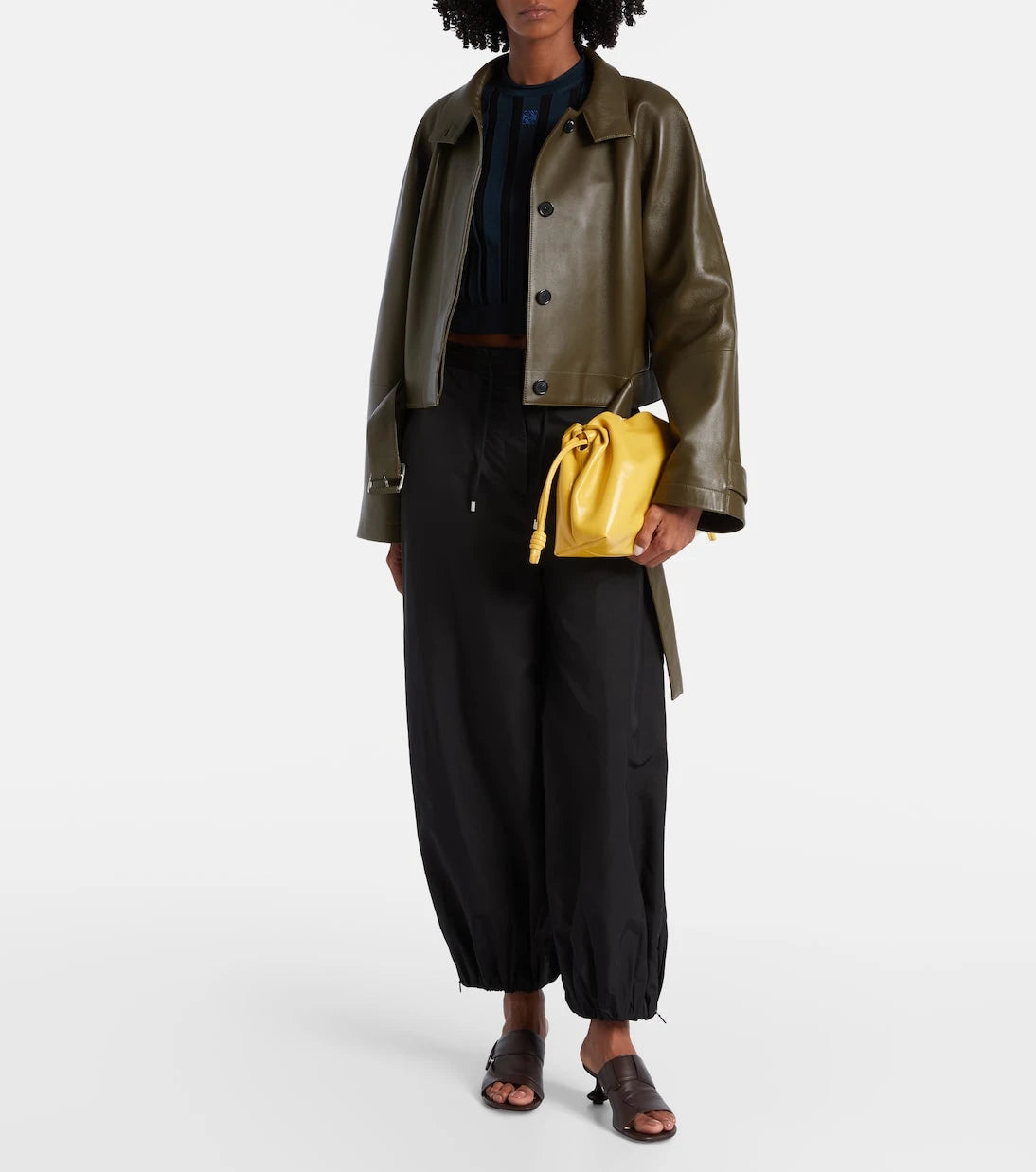 Loewe - Flamenco Medium leather clutch