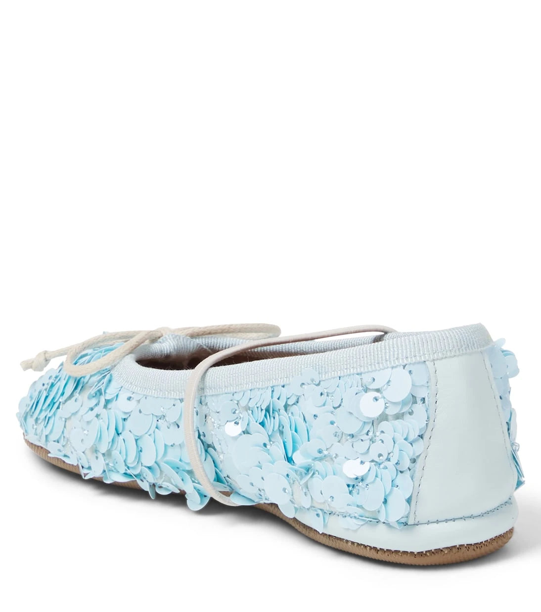 PèPè - Bow-detail sequined ballet flats