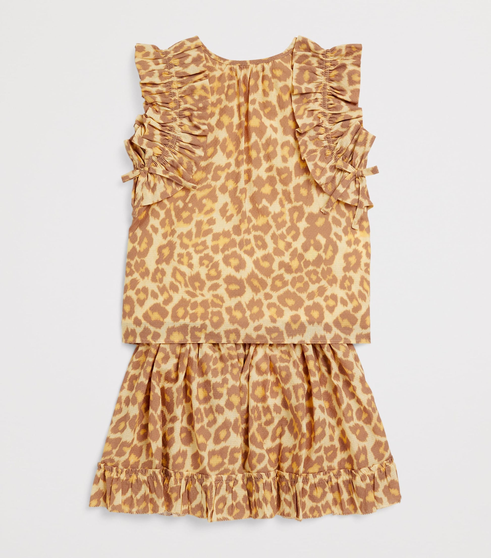 Zimmermann Kids Cotton Leopard Print Skirt (1-12 Years)