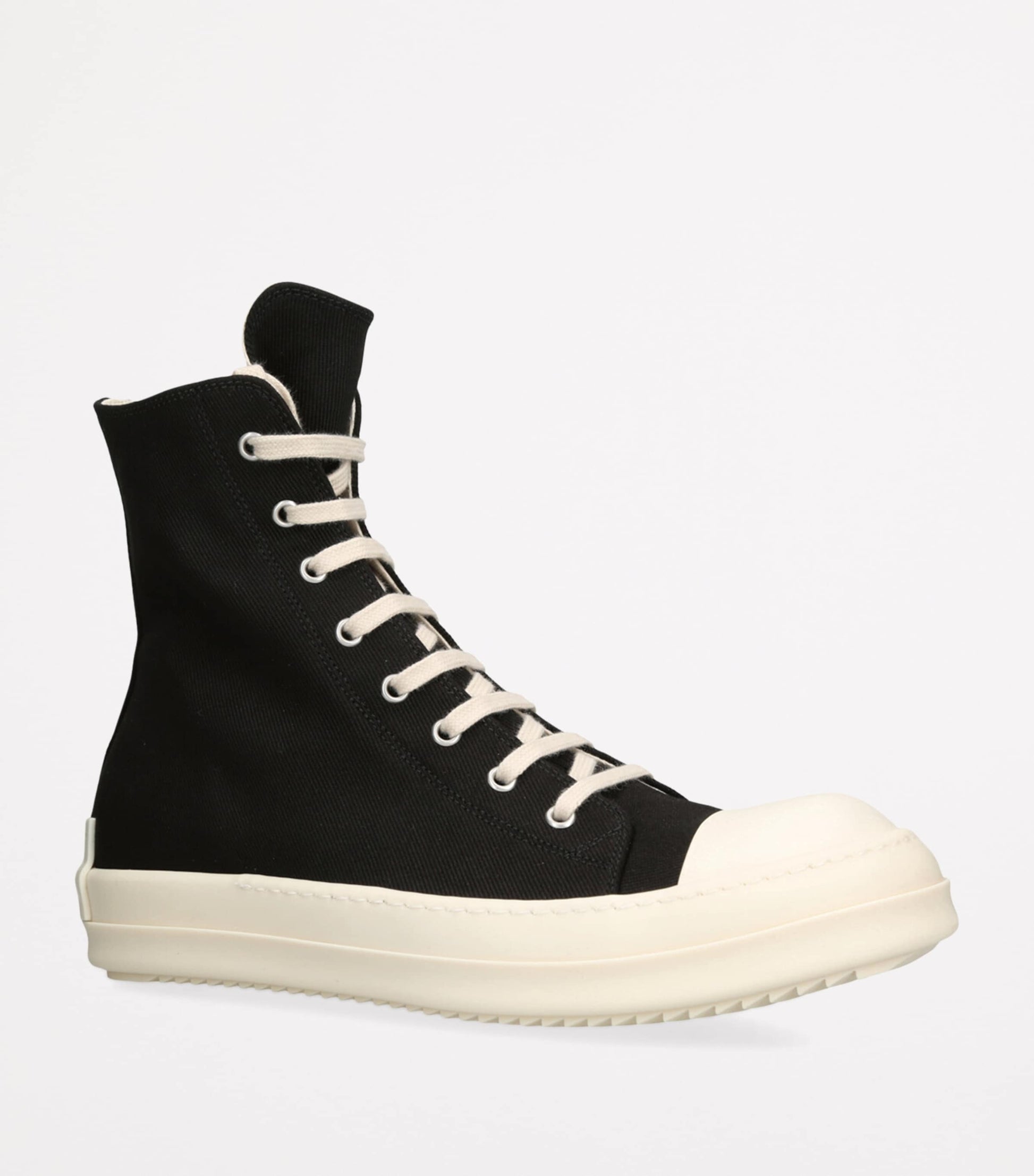 Denim High-Top Sneakers