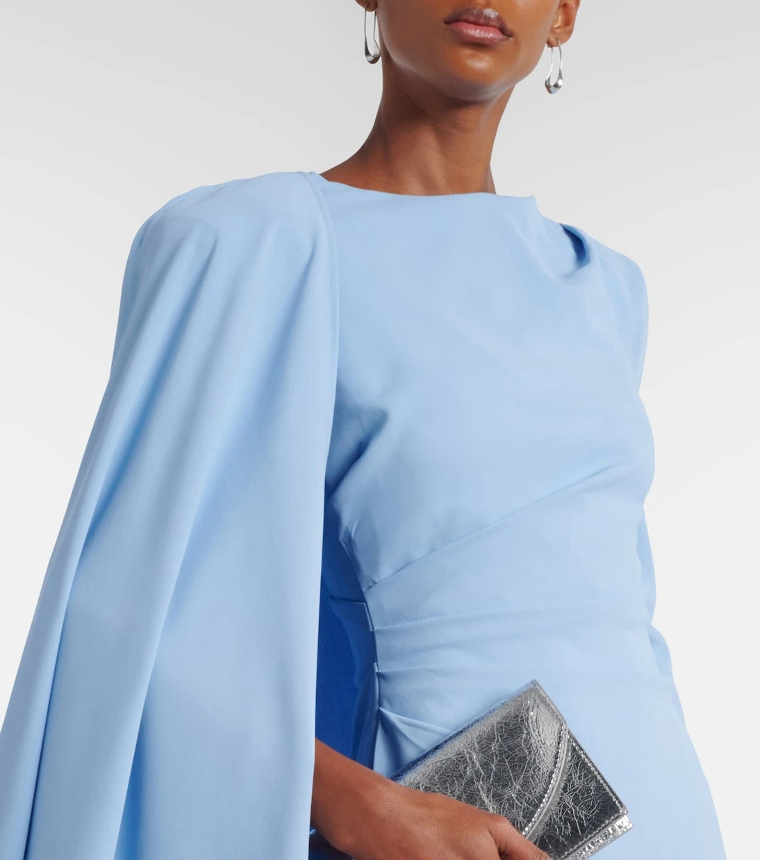 Rachel Gilbert - Dion caped draped gown