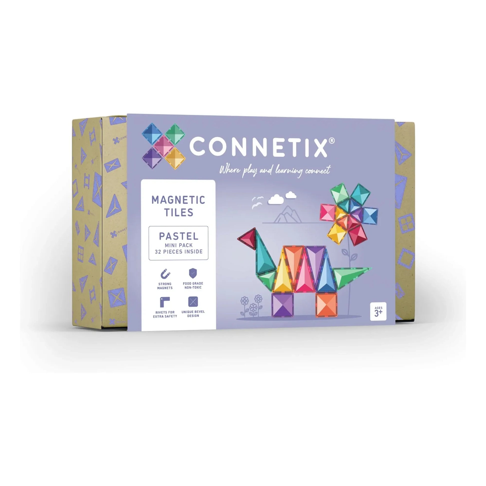 Connetix - Mini pack - 32 pieces | Pastel