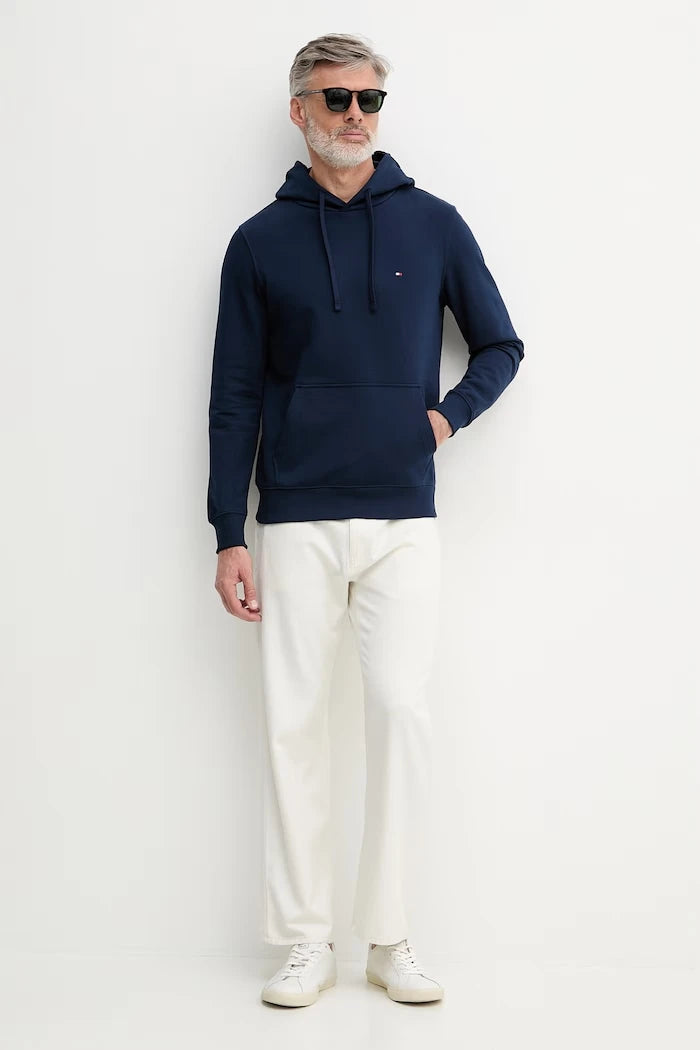 Tommy Hilfiger kapüşonlu erkek pamuklu sweatshirt