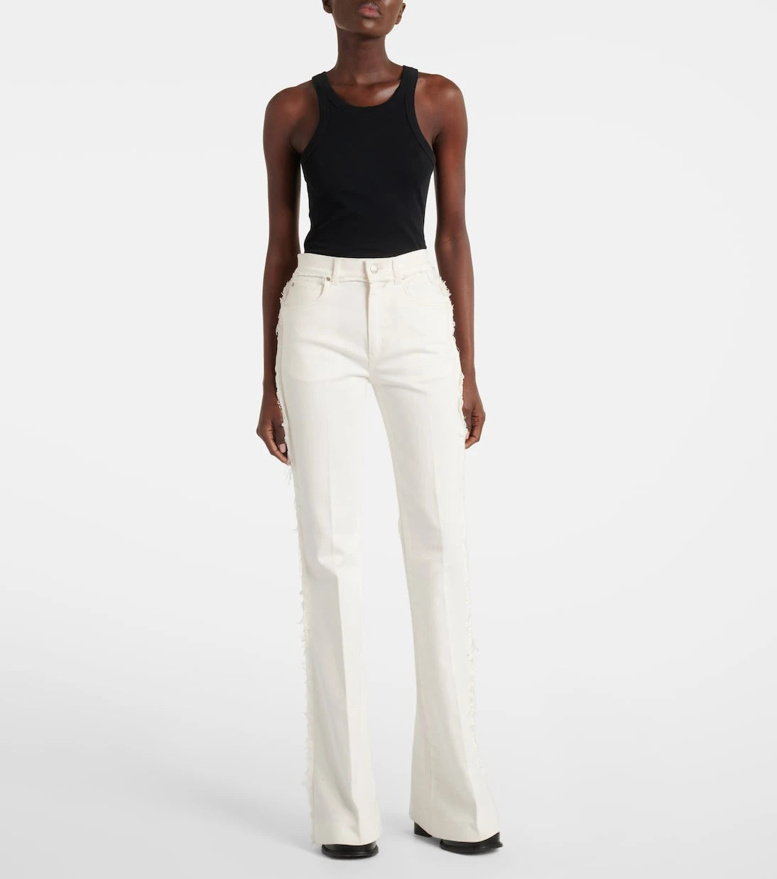 McQueen - High-rise bootcut jeans