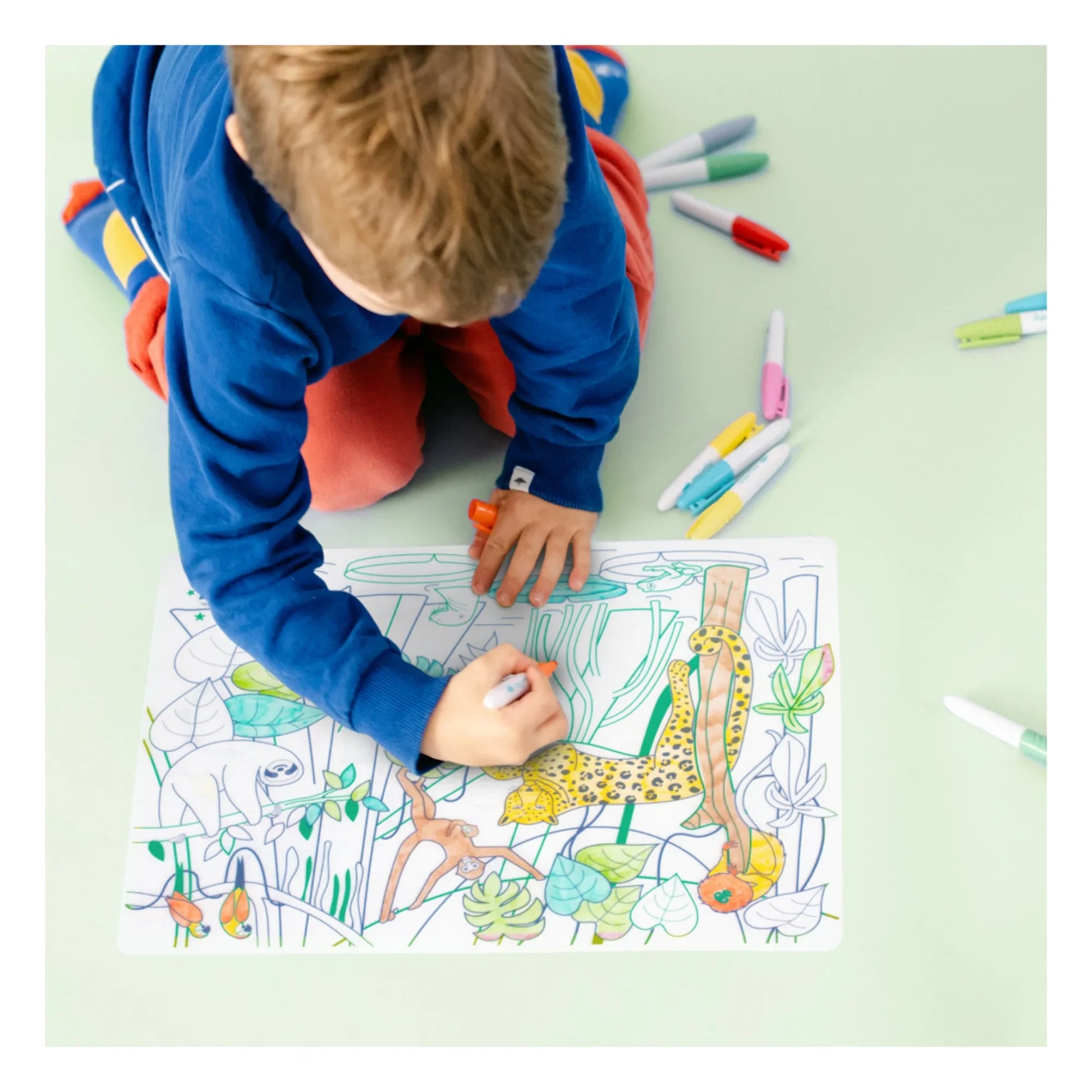 Superpetit - Amazonia coloring placemat
