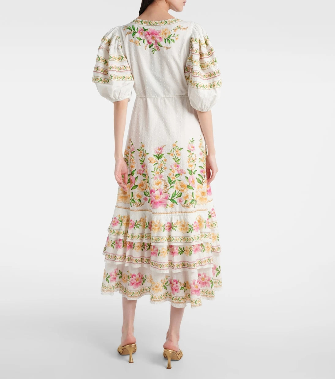 Farm Rio - Floral cotton wrap dress