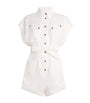 Linen Cuffed Rhiannon Playsuit IVO/IVORY