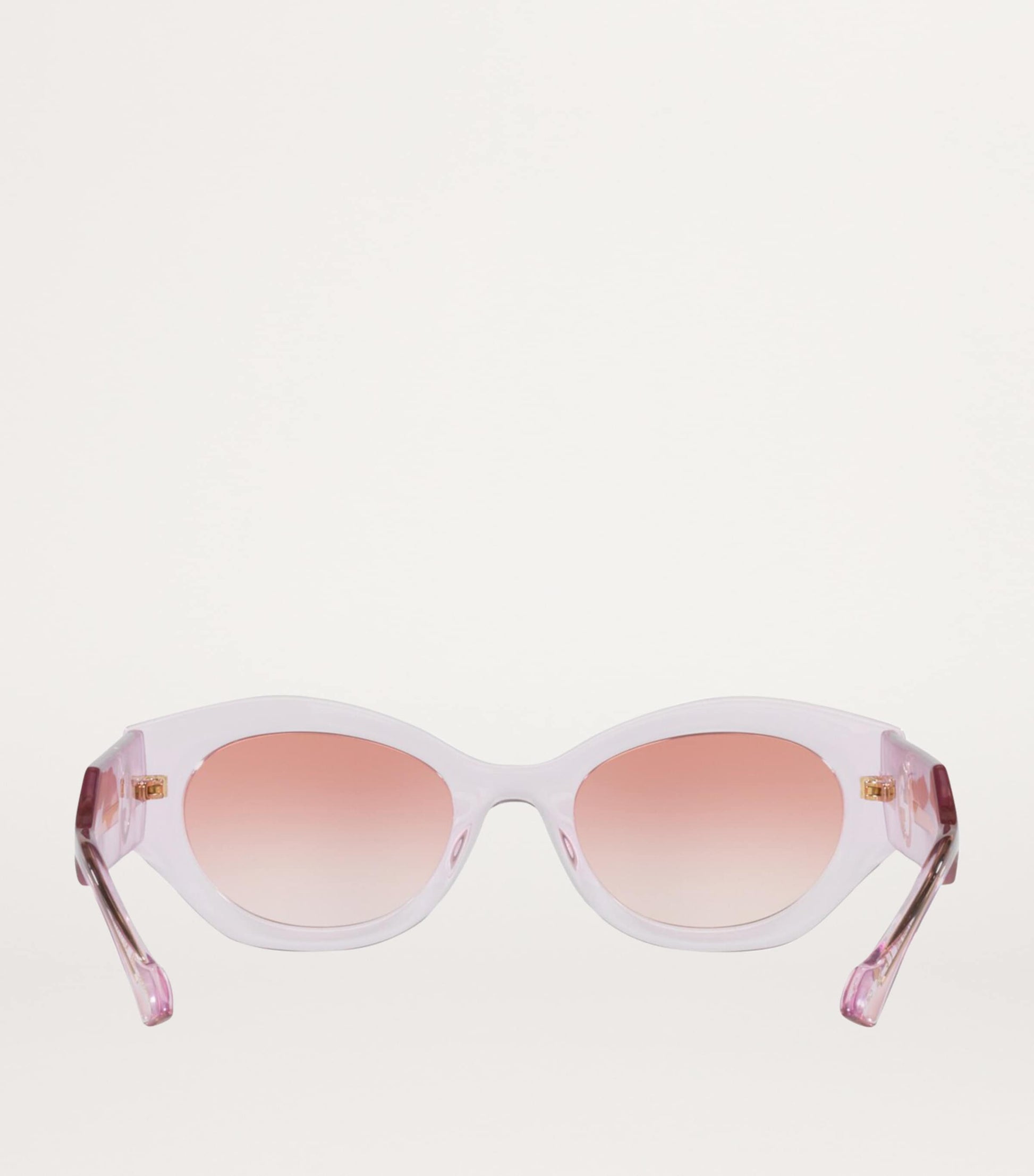 Pink Injected Oval Sunglasses