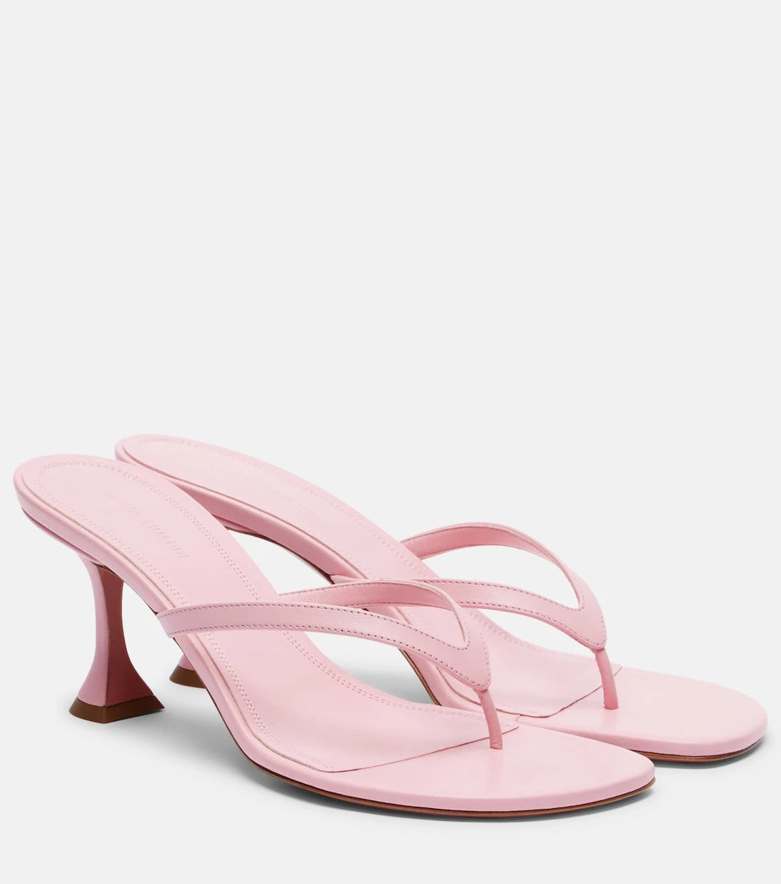 Amina Muaddi - Juliette leather thong sandals